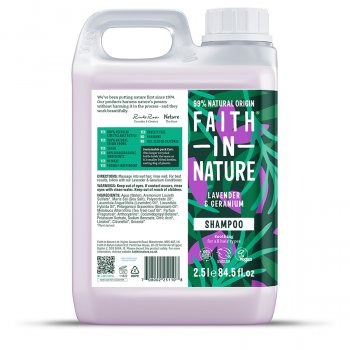 Faith in Nature Lavender & Geranium Shampoo - 2.5L