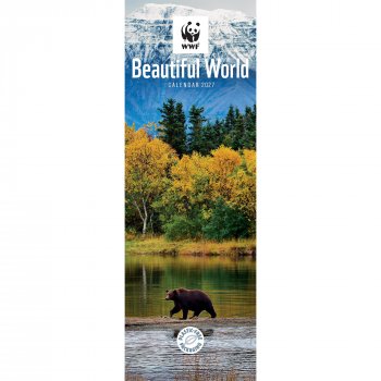WWF Beautiful World 2027 Slim Wall Calendar