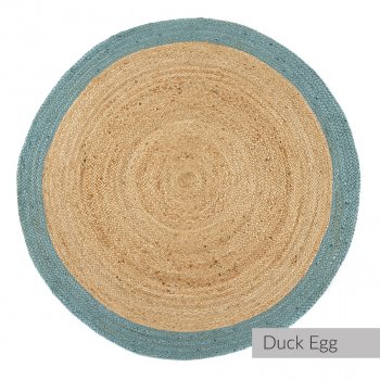 Jute Border Circle Rug - 150cm