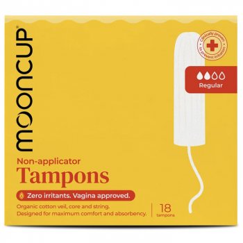 Mooncup Naked Tampons - Regular - Pack of 18