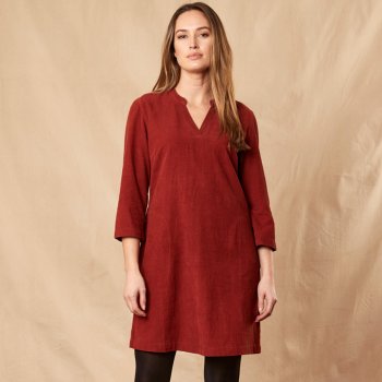 Nomads Tunic Cord Dress - Russet