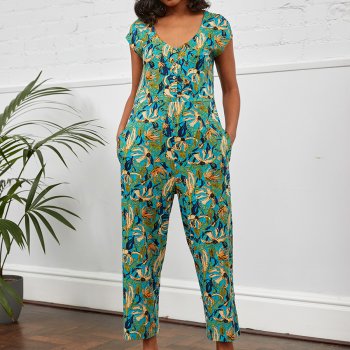 Nomads Printed Jersey Jumpsuit - Rio