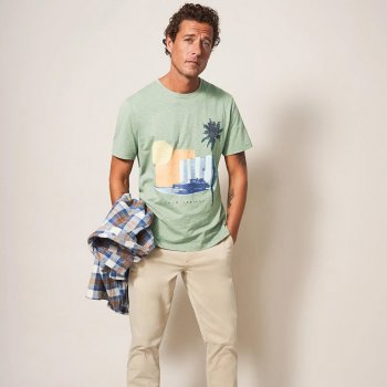 White Stuff Fairtrade Palm Springs Graphic Tee