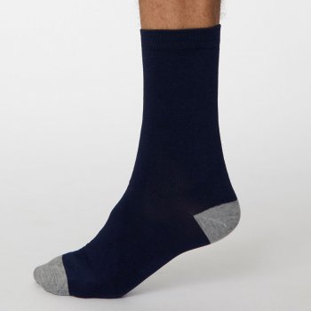 Thought Solid Jack Bamboo Socks - Navy