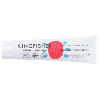 Kingfisher Childrens Toothpaste with Fluoride - Strawberry - 100ml