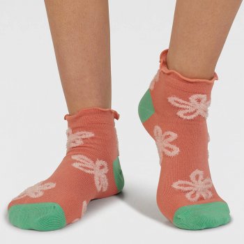 Womens Freda Dachshund Organic Cotton Trainer Socks