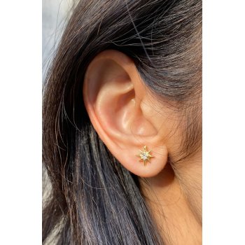 So Just Shop Gold Star Earrings