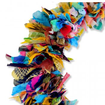 Recycled Sari Wreath
