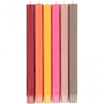Fair Trade Eco Dinner Candles - Warm - Pack of 6