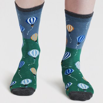 Sustainable Bamboo Socks Green Fish » Doris & Dude