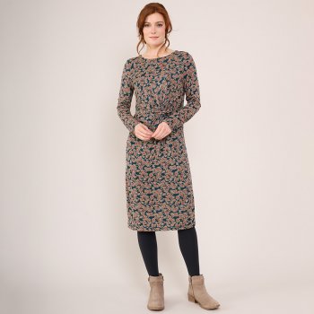 Nomads Twist Front Dress - Brick