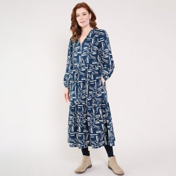 Nomads Windmill Tiered Dress - Thunder