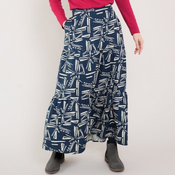Nomads Windmill Tiered Skirt - Thunder