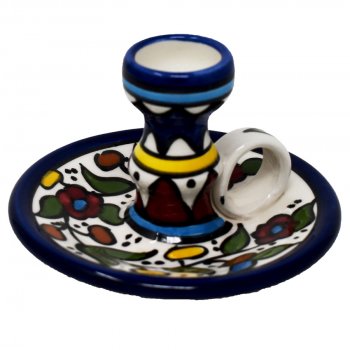 Ceramic Floral Candle Holder