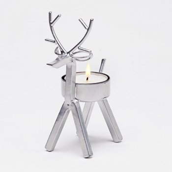 Metal Reindeer T-Light Holder
