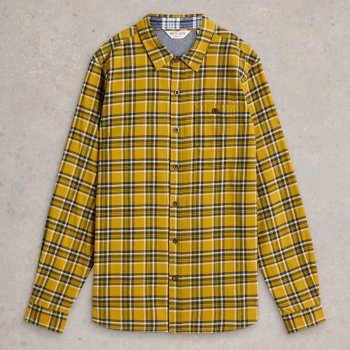 White Stuff Wallace Brushed Cotton Shirt - Yellow Check