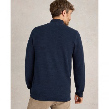 White Stuff Organic Attadale Funnel Neck Jumper - Navy