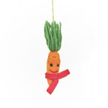 Felt Winter Veggies Hanging Tree Decorations - Set of 3