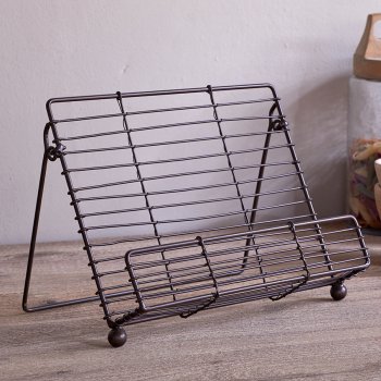 Inkollu Wire Bookstand - Aged Brass