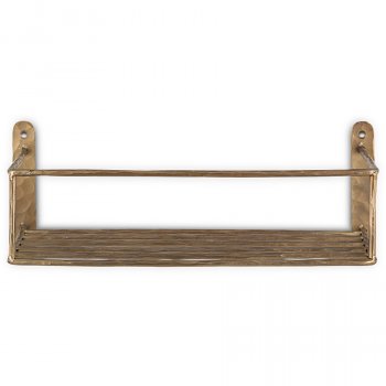 Olani Bathroom Shelf - Antique Brass