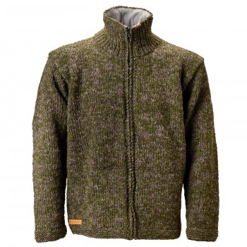 Donegal Zip Jacket - Moss