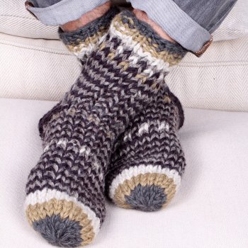 Santiago Sofa Socks - Charcoal