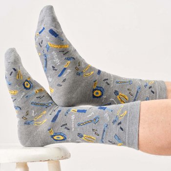 Thought DIY Organic Cotton Socks Gift Box - 4 Pairs - UK7-11