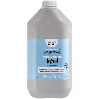 Bio D Concentrated Washing Up Liquid - Fragrance Free - 5L