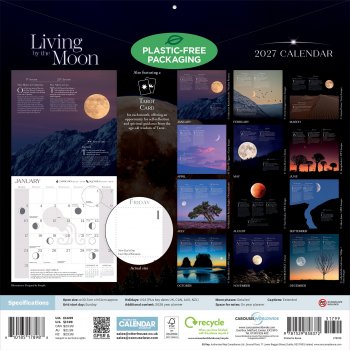 Living By The Moon 2027 Wall Calendar