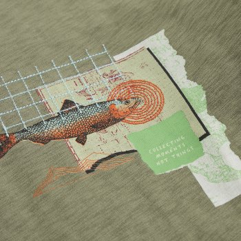 White Stuff Abersoch Map Fish Fairtrade Graphic T-Shirt