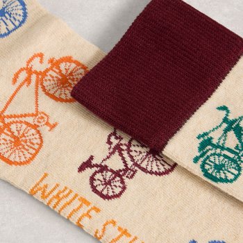 White Stuff Novelty Organic Ankle Socks - Natural