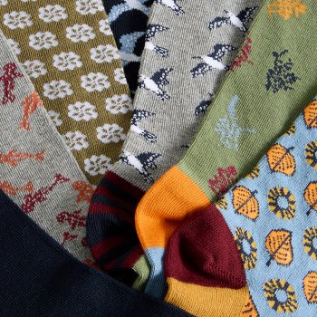 White Stuff Organic Ankle Socks - Navy - 7 Pairs