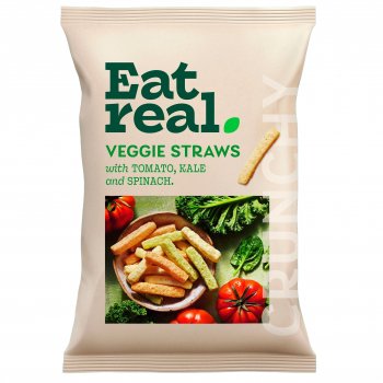 Eat Real Veggie Sea Salt Straws - 110g
