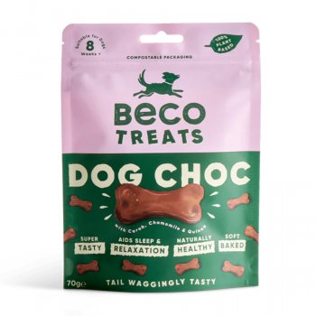 Beco Plant Based Choc Dog Treats - 70g