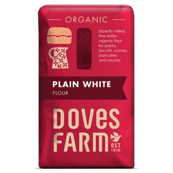 Doves Farm Organic Plain White Flour - 1kg