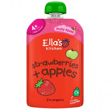 Ellas Kitchen Strawberries and Apple Puree - 120g