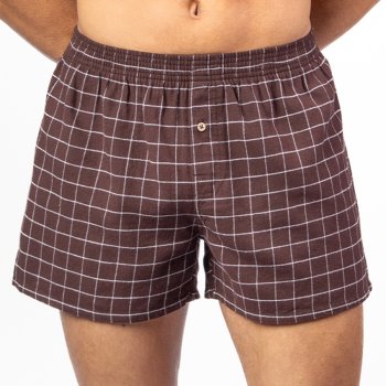 Boris Organic Cotton Boxer Shorts - Grey & Burgundy - Pack of 2