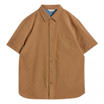White Stuff Tile Stitch Organic Short Sleeve Shirt