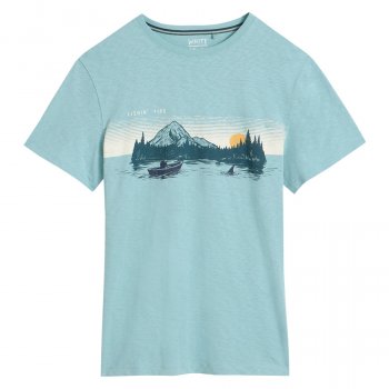 White Stuff Abersoch Fishin Fairtrade Graphic T-Shirt