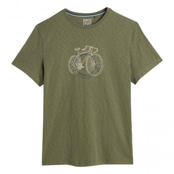 White Stuff Abersoch Cogs Fairtrade Graphic T-Shirt