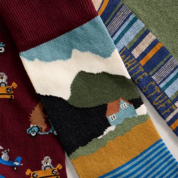 White Stuff Mountain Ride Organic Socks - 3 Pairs