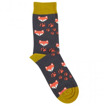 Doris & Dude Brown Fox Bamboo Socks - UK 3-7
