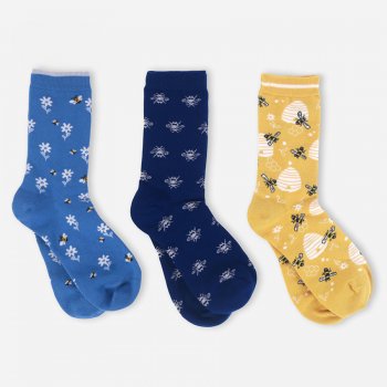 Thought Its your Bee-day! Bamboo Socks Gift Box - UK4-7 - 3 Pairs