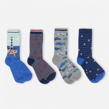 Thought Harbour Organic Cotton Socks Gift Box - UK7-11 - 4 Pairs