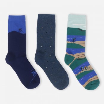 Thought Bike Organic Cotton Socks - UK7-11 - 3 Pairs