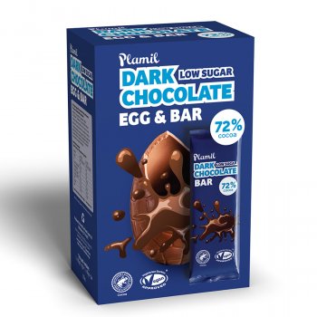 Plamil Dark Chocolate Easter Egg & Bar - 125g