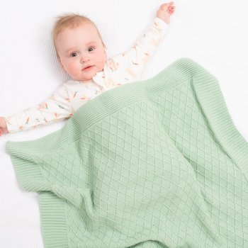 Kite Diamond Blanket Soft Sage