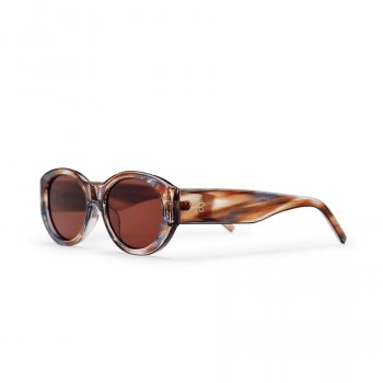 CHPO Cleo Recycled Sunglasses - Cigar Smoke/Brown