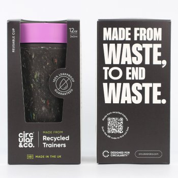 Circular & Co Recycled Trainer Reusable Coffee Cup - Ultraviolet - 12oz