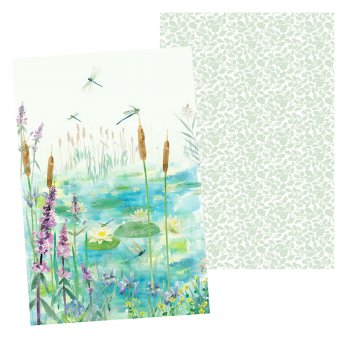 National Trust Organic Cotton Tea Towels Set of 2 - Dragonflies